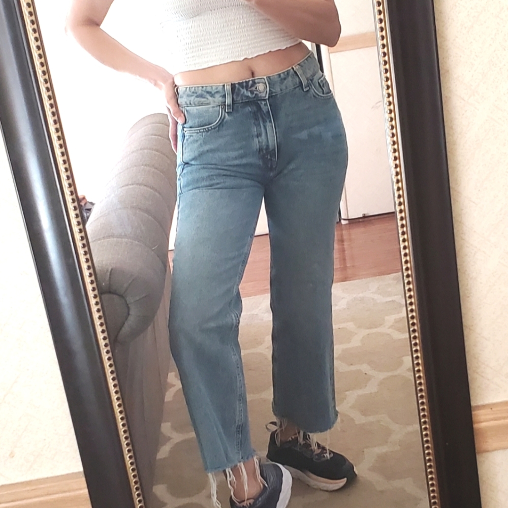 &other stories cropped jeans size 26